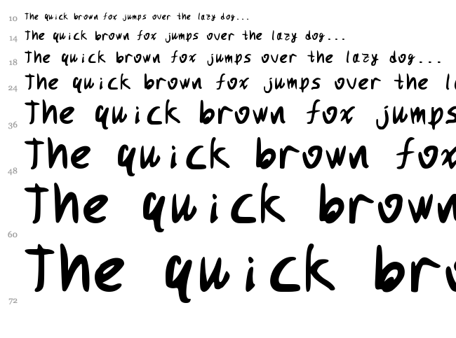 PuchiMono font waterfall